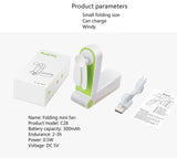 USB Mini Fold-able Fan Air Cooler for Home Office Travel
