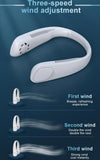 9000mAh Rechargeable Portable Neck Fan Type-C Air Conditioner Cooler